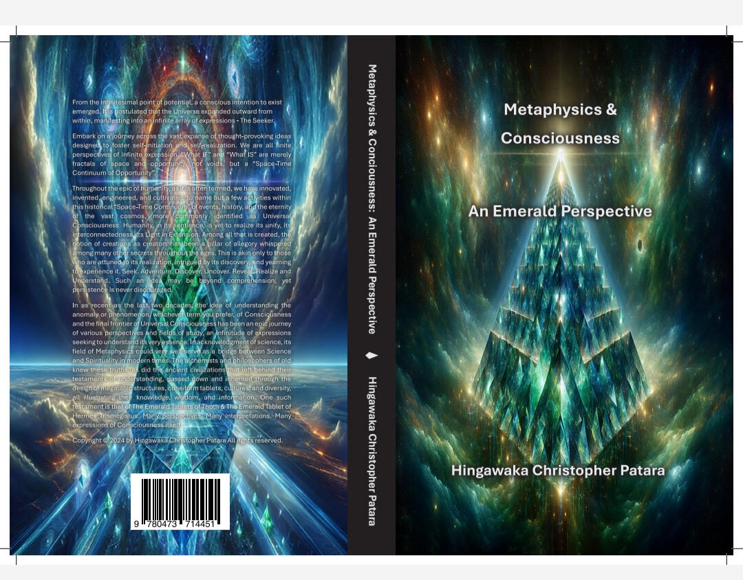 Metaphysics & Consciousness: An Emerald Perspective Back & Front Jacket